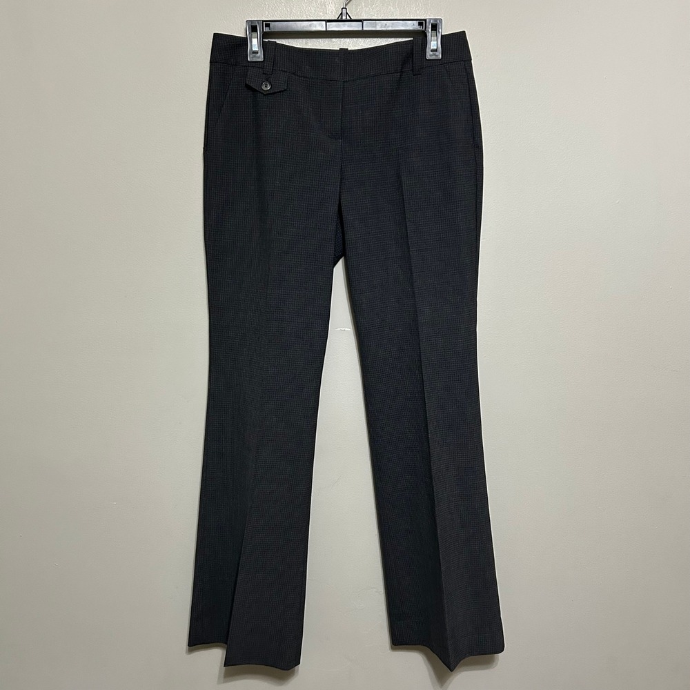 Limited Womens Dress Pants 6 Gray Plaid Wool Windowpane Career Trousers Business